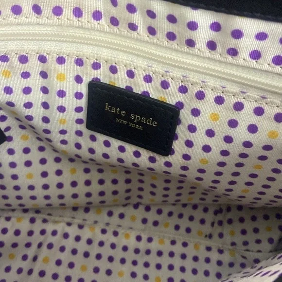 Kate Spade New York Black Leather Purse Hand Bag - Picture 12 of 14